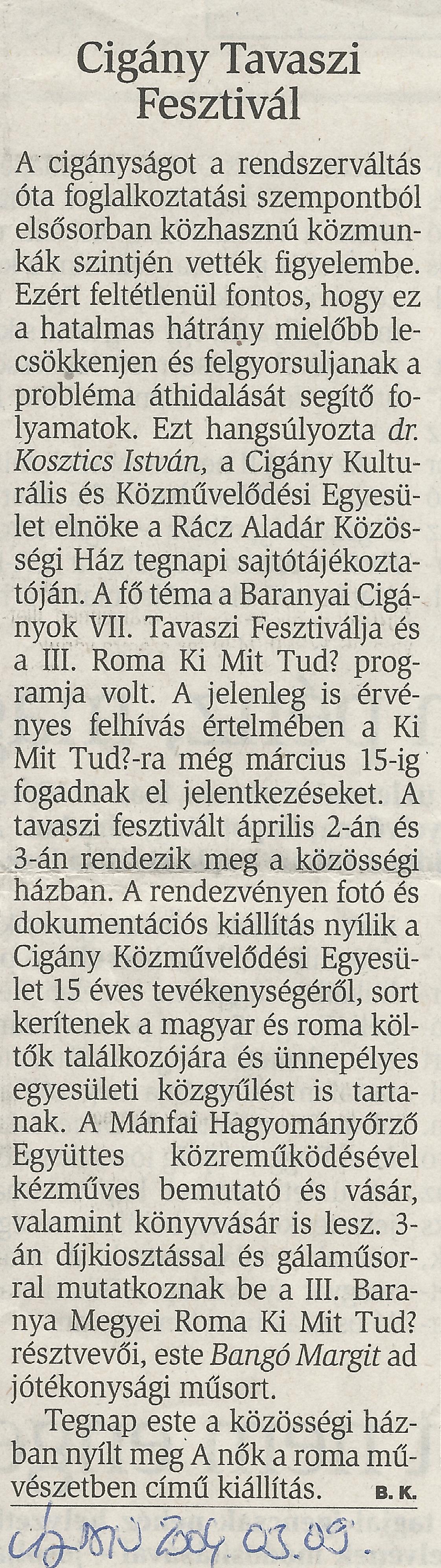 VII.Cigány Tavaszi Fesztivál